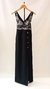 Vestido negro y plateado