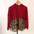 Camisa de gasa bordo y print en internet
