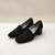 Zapatos negros gamuzados