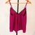 Musculosa lencera fucsia con encaje en internet