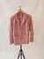 Blazer rosa de cuero