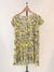 Vestido de fibrana estampada con flores