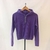 Buzo de lanilla violeta
