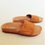 Chanclas marrón con dorado