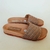 Chancla beige con dorado