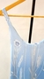 Vestido celeste con flores - comprar online