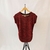 Remera manga corta roja y negra