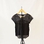 Remera negra calada con bambula (nueva)