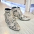 Imagen de Botas bajas de ecocuero reptil (Nuevas)