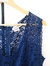Vestido de fiesta azul con encaje - Las Rivero