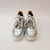 Zapatillas plateadas y blancas - tienda online