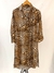 Vestido abotonado print
