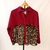 Camisa de gasa bordo y print - comprar online
