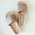 Chancla beige con dorado - Las Rivero