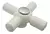 Volante Cruz Blanco-Cromo X 24 U Con 72 Insertos - comprar online