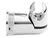 Soporte Cromado Universal Regulable Ducha Mano