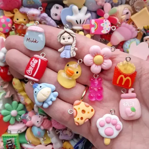 Pingente de Resina Diversos - 100un Individuais - comprar online