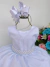 Vestido Infantil Branco Luxo Batizado