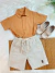 Conjunto Camisa Caqui Com Bermuda Bege de Cordão (3518CQ) na internet