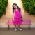 Vestido Infantil Rosa de Alça e Com Plumas Luxo - comprar online