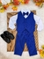 Conjunto Infantil Camisa Branca Calça Colete Grav. Azul Real (0702AR) na internet