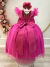 Vestido Infantil Longo Pink C/ Apliques e Renda - comprar online