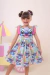 Vestido Infantil Azul Lilo e Stitch Luxo na internet