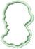 Princesas niñas pack x8 cookie cutters - 3Dgo