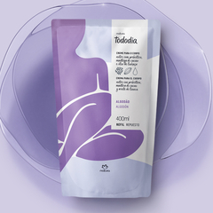 Refil Creme Desodorante Nutritivo para o Corpo Tododia Algodão 400 ml