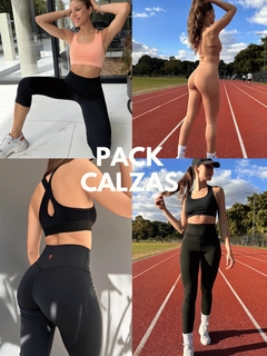 Pack x 4u de Calzas tiro alto Larga + Calzas 3/4