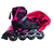 Patines semi profesional negro con fucsia