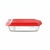 PYREX - FUENTE RECTANGULAR DEEP C/TAPA ROJA 4.7L (6050366) - tienda online