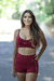 Shorts Alma livre Vinho - Marô Fitwear