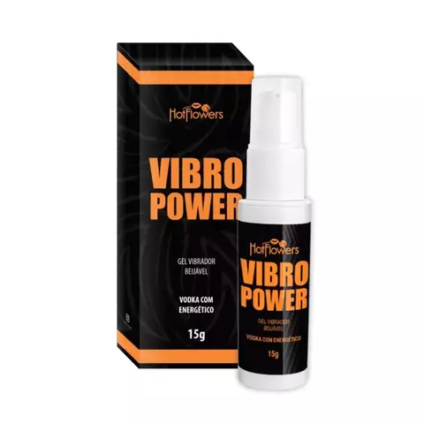 Vibro Power Gel Vibrador Beijável 15g Hot Flowers