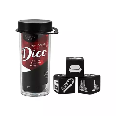 Dice Romantic Dados Eróticos com Fetiche, Posição e Lugar Diversão ao Cubo