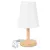 Abajur De Madeira Luminária De Mesa Decorativa Quarto / 032 - BARRETAO