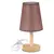 Abajur De Madeira Luminária De Mesa Decorativa Quarto / 032 - comprar online