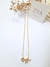 Colar Mãe com Zircônias Cristal - Banho de Ouro - ZYA Joias