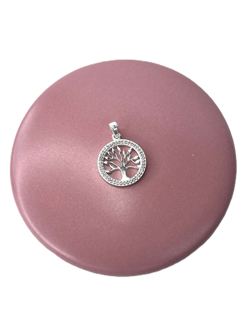 Pingente Árvore da Vida com Zircônias Cristal - Prata 925