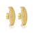 Brinco Ear Hook 4 Linhas - Banho de Ouro - ZYA Joias