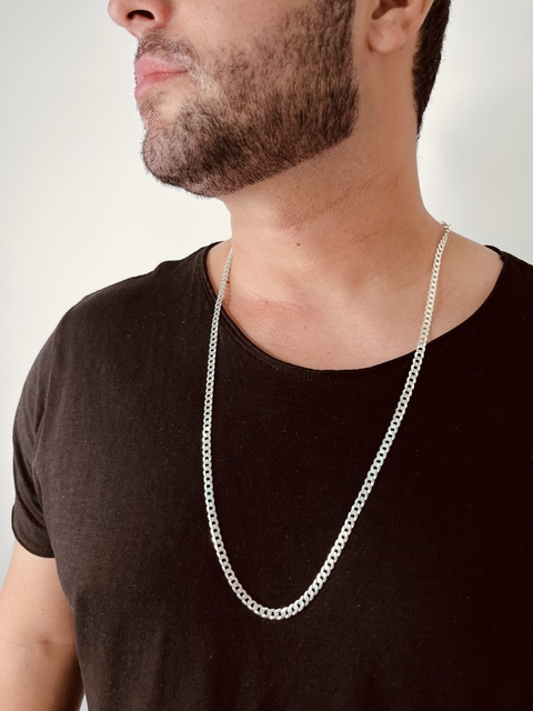 Corrente Grumet 5mm 80cm - Prata 925 - comprar online