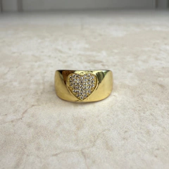 Anillo Corazon camiomn blanco