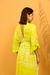 Vestido Longo Verde Boho Bordado e Rajado