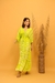 Vestido Longo Verde Boho Bordado e Rajado - loja online