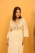 Vestido Longo Branco Boho Listrado com Leise - comprar online