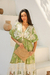 Vestido Longo Verde Boho Premium com Renda e Lurex - comprar online