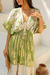 Vestido Longo Verde Boho Premium com Renda e Lurex - Muzi Oficial