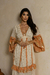 Imagem do Vestido Longo Boho Salmão com Babados e Laise