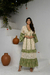 Vestido Longo Boho Verde com Laise e Babado