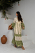 Vestido Longo Boho Verde com Laise e Babado - Muzi Oficial